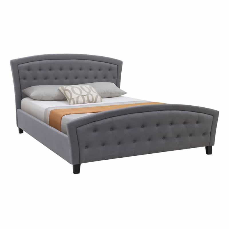 GP002-00151-0 Κρεβάτι Alexia Megapap υφασμάτινο χρώμα γκρι 160x200εκ. - Image 1