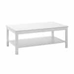 Τραπεζάκι σαλονιού Rustic Megapap χρώμα λευκό 103x60x40εκ.