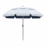 Ομπρέλα θαλάσσης αλουμινίου Malibu Megapap με UPF 50+ προστασία χρώμα ασημί - μπλε Ø2m