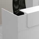 Γραφείο υποδοχής - reception Lemmon Megapap χρώμα λευκό 120x70x110εκ. - Image 5