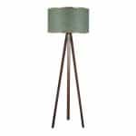 Φωτιστικό δαπέδου Rosling Megapap Mdf/ύφασμα Pvc χρώμα καρυδί/κυπαρισσί 38x21x140εκ.