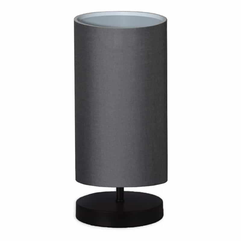 GP029-00181-0 Φωτιστικό επιτραπέζιο Winkler Megapap ύφασμα/ξύλο/μέταλλο χρώμα ανθρακί/μαύρο 15x24x30εκ. - Image 1