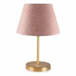 Φωτιστικό επιτραπέζιο Rosenthal Megapap ύφασμα Pvc χρώμα ροζ/χρυσό 22x17x37εκ.