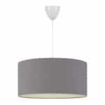 Φωτιστικό οροφής Monahan Megapap υφασμάτινο μονόφωτο χρώμα γκρι 38x20x70εκ.