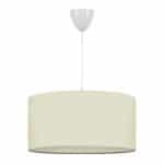 Φωτιστικό οροφής Monahan Megapap υφασμάτινο μονόφωτο χρώμα εκρού 38x20x70εκ.