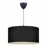 Φωτιστικό οροφής Monahan Megapap υφασμάτινο μονόφωτο χρώμα μαύρο 38x21x70εκ.
