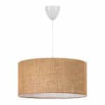 Φωτιστικό οροφής Monahan Megapap E27 γιούτα μονόφωτο χρώμα μπεζ 38x21x70εκ.