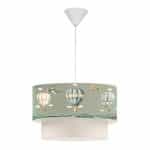 Φωτιστικό οροφής Goofy Megapap υφασμάτινο μονόφωτο με χαριτωμένα αερόστατα 30x20x70εκ.