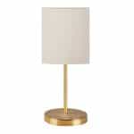 Φωτιστικό επιτραπέζιο Ingared Megapap E27 υφασμάτινο χρώμα κρεμ - χρυσό Φ15x39εκ.