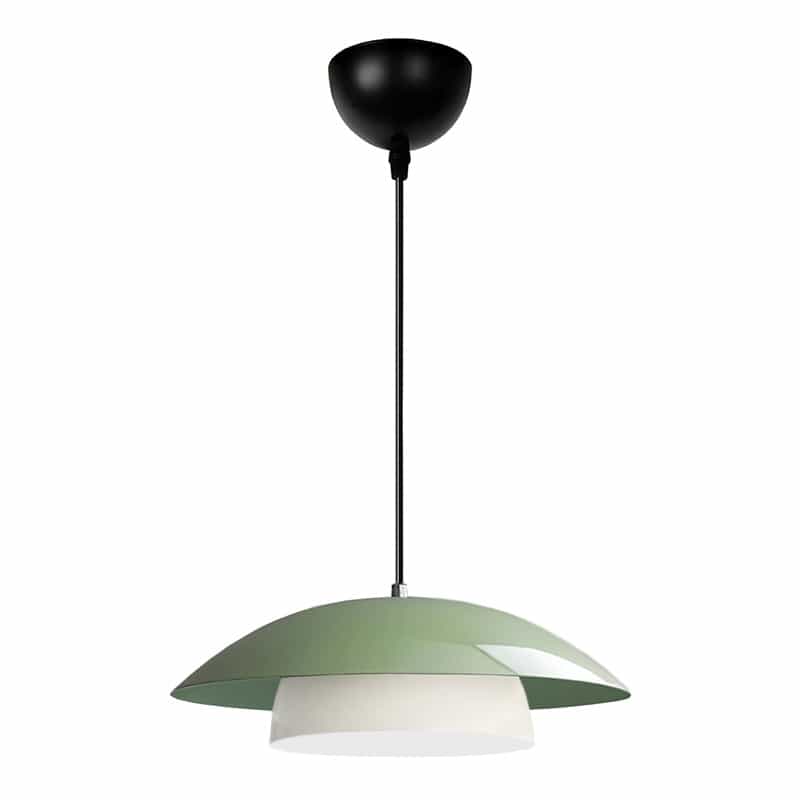 GP029-01313-0 Φωτιστικό οροφής Eliora Megapap E27 μεταλλικό μονόφωτο χρώμα μέντα Ø36x100εκ. - Image 1