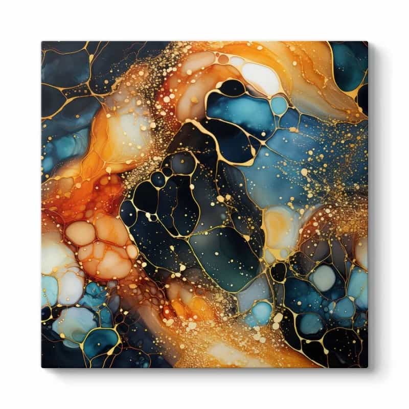 GP033-0176-0 Πίνακας σε καμβά "Universal Texture Abstract" Megapap ψηφιακής εκτύπωσης 100x100x3εκ. - Image 1