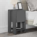 Κομοδίνο μελαμίνης Ema Megapap χρώμα ανθρακί 30x30x55εκ.