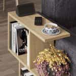 Βοηθητικό τραπεζάκι Homemania Megapap χρώμα φυσικό οξιάς 60x20x60εκ. - Image 6