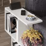 Βοηθητικό τραπεζάκι Homemania Megapap χρώμα λευκό 60x20x60εκ. - Image 7