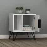 Κομοδίνο μελαμίνης Glynn Megapap χρώμα λευκό 50,2x44,6x60εκ. - Image 7