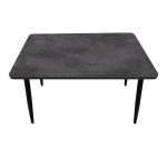 Τραπέζι Levico Megapap Mdf - μεταλλικό χρώμα σκούρο γκρι σκυροδέματος 120x70x75εκ. - Image 5