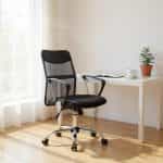 Καρέκλα γραφείου Franco Megapap με ύφασμα Mesh χρώμα γκρι - μαύρο 59x57x95/105εκ. - Image 3