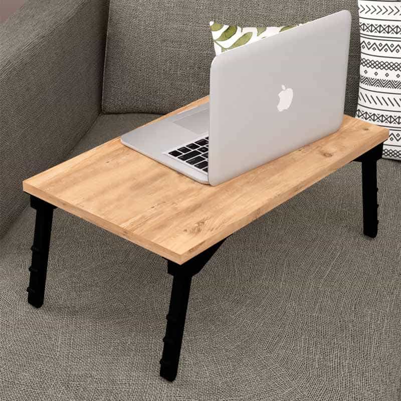 GP041-00311-0 Τραπεζάκι laptop Sidon Megapap από μελαμίνη χρώμα pine oak 60x35,5x23,5εκ. - Image 1