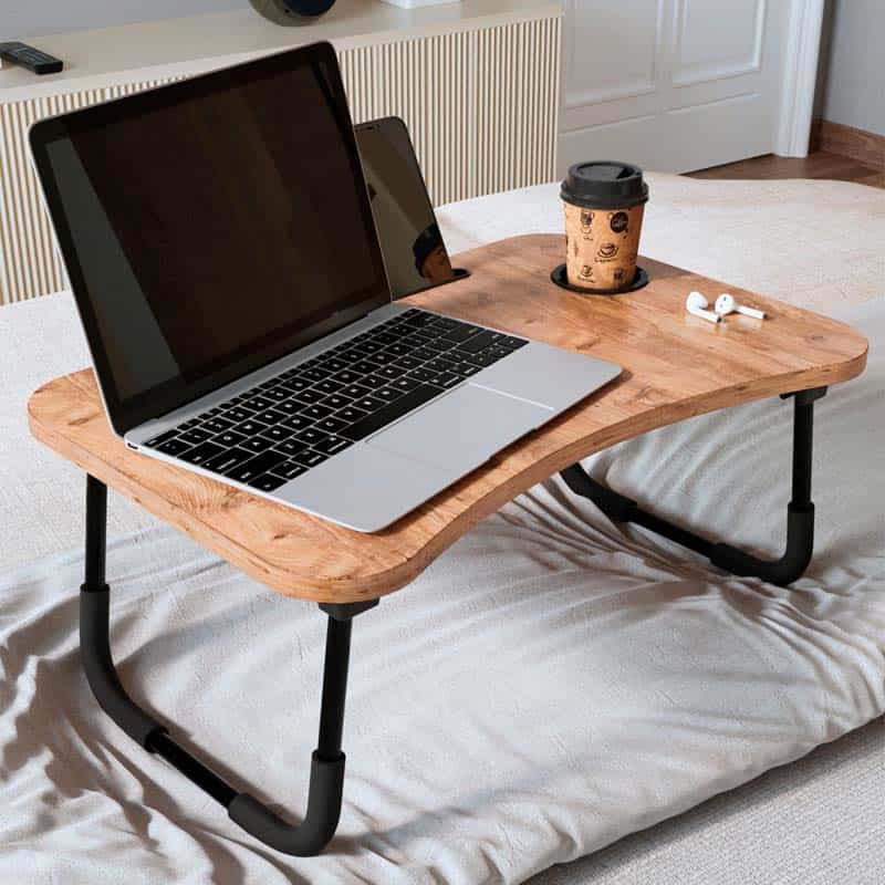 GP041-00741-0 Τραπεζάκι laptop Sedon Megapap χρώμα pine oak 59,2x39,2x26,2εκ. - Image 1