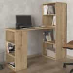 Γραφείο εργασίας πολυμορφικό Last Megapap χρώμα sapphire oak 119x44,7x123εκ. - Image 2