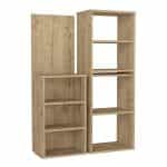 Γραφείο εργασίας πολυμορφικό Last Megapap χρώμα sapphire oak 119x44,7x123εκ. - Image 7