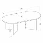 Τραπεζάκι σαλονιού Cortado Megapap χρώμα sapphire oak 120x60x39,6εκ. - Image 8