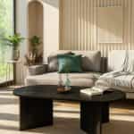 Τραπεζάκι σαλονιού Cortado Megapap χρώμα sencron black 120x60x39,6εκ. - Image 4