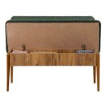 Καναπές διθέσιος - Παγκάκι Alden Megapap από μελαμίνη - ύφασμα χρώμα πράσινο 110x40x85εκ. - Image 3