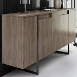 Μπουφές Luxe Megapap χρώμα καρυδί 160x35x80εκ. - Image 4