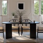 Τραπέζι Sablin Megapap χρώμα black wood 180x89,5x75εκ. - Image 2