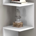 Ραφιέρα τοίχου Zikzak Megapap χρώμα λευκό 25x25x105,4εκ. - Image 2