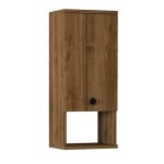 Ντουλάπι μπάνιου επιτοίχιο Mis Megapap χρώμα καρυδί 30x21,8x71εκ. - Image 2