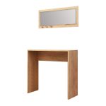 Κονσόλα με καθρέπτη Cosenza Megapap χρώμα oak 80x30x82εκ. - Image 3