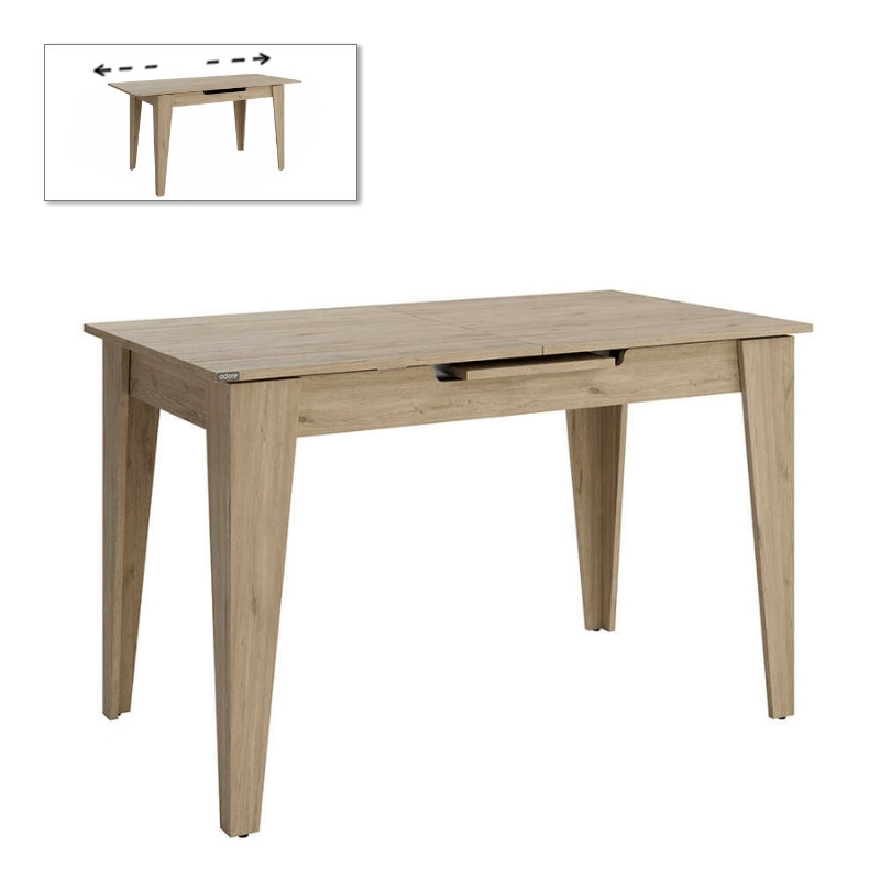 GP009-02741-0 Τραπέζι Trendline Megapap επεκτεινόμενο χρώμα oak 120/150x70x75εκ. - Image 1