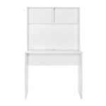 Γραφείο εργασίας Trendline Megapap χρώμα λευκό 90x52x148εκ. - Image 3