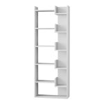 Βιβλιοθήκη Oppa Megapap χρώμα λευκό 60x22x162εκ. - Image 2