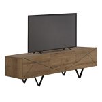 Έπιπλο τηλεόρασης Jakomen Megapap χρώμα ανοιχτό καρυδί 160x36,8x43εκ. - Image 5