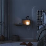 Κομοδίνο επιτοίχιο Luno Megapap με LED χρώμα sepet oak 40x30x16,2εκ. - Image 2