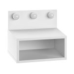 Κομοδίνο επιτοίχιο Treo Megapap με LED χρώμα λευκό 40x30x33,8εκ. - Image 6