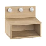 Κομοδίνο επιτοίχιο Treo Megapap με LED χρώμα sapphire oak 40x30x33,8εκ. - Image 6