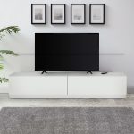 Έπιπλο τηλεόρασης Ahenk Megapap χρώμα λευκό 160x31,3x32,9εκ. - Image 3