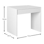 Γραφείο εργασίας Mida Megapap χρώμα sapphire oak 72x60x73,8εκ. - Image 8