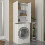 Έπιπλο πλυντηρίου Romme Megapap χρώμα λευκό 65x27,1x180εκ. - Image 2