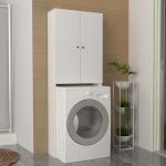 Έπιπλο πλυντηρίου Romme Megapap χρώμα λευκό 65x27,1x180εκ. - Image 3