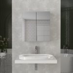 Καθρέπτης μπάνιου Binary Μegapap χρώμα λευκό 60x17,2x65εκ. - Image 5