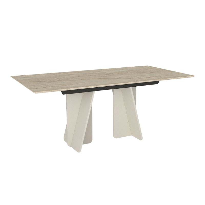 GP042-03021-0 Τραπέζι Sevilla Megapap χρώμα sandstone - travertine 180x90x75εκ. - Image 1