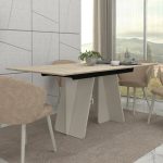 Τραπέζι Sevilla Megapap χρώμα sandstone - travertine 180x90x75εκ. - Image 2