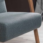 Πολυθρόνα Kemer Megapap υφασμάτινη χρώμα μπλε - καφέ 67x76x78εκ. - Image 3