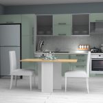 Τραπέζι Pepe Megapap επεκτεινόμενο χρώμα λευκό - φυσικό οξιάς 28(56+56)x77x75εκ. - Image 3