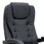 Καρέκλα γραφείου διευθυντική Daria Megapap με υποπόδιο από τεχνόδερμα χρώμα μαύρο 65x65x117/127εκ. - Image 11